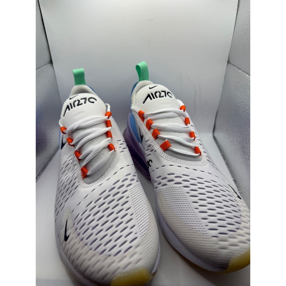 Nike Air Max 270 Nike 101 Womens White Purple Blue DX2351-100 Size 11